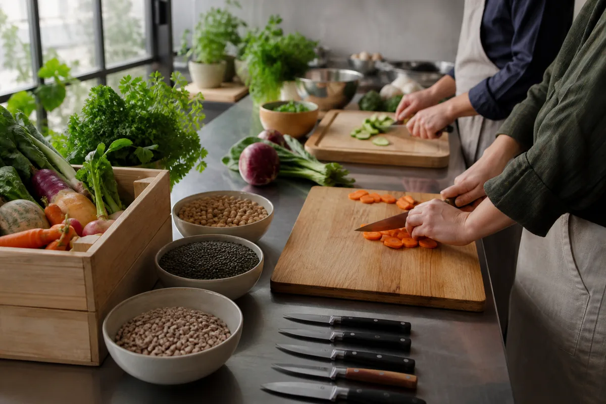 Cours de cuisine végétarienne à Paris : formats et budget
